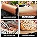 Miroksh Copper Grill Mat and Bake Mat Set of 5 Non Stick BBQ Grill & Baking Mats - Reusable, Easy to Clean - PTFE Teflon Fiber Grill Roast Sheets for Gas, Charcoal, Electric Grill (Gold)