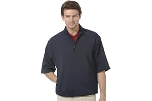 Monterey Club Men's 1/2 Zip Short Sleeve Active Golf Windbreaker #1798