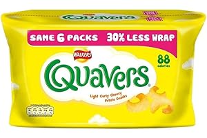 Walkers Quavers - Cheese (6x17g) - Pack of 6