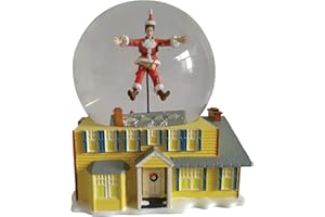 Department 56 National Lampoon's Christmas Vacation Santa Clark and The Griswold House Sculpted Water Globe Waterball, 5.25 Inch, Multicolor
