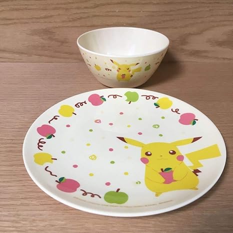 Amazon Co Jp ポケットモンスターピカチュウメラニン食器セットe ホビー