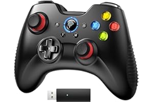 EasySMX PS3 Controller, Upgrade Wireless Gamepad Remote for PS3, Windows PC/Laptop, Nvidia Shield, Switch, Android TV/Mobile,Steam Deck-with Stable Connection,Plug and Play, 14 Hours Battery-Black