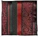Baked Apple Red Silk Tie and Pocket Square Paul Malone Red Line