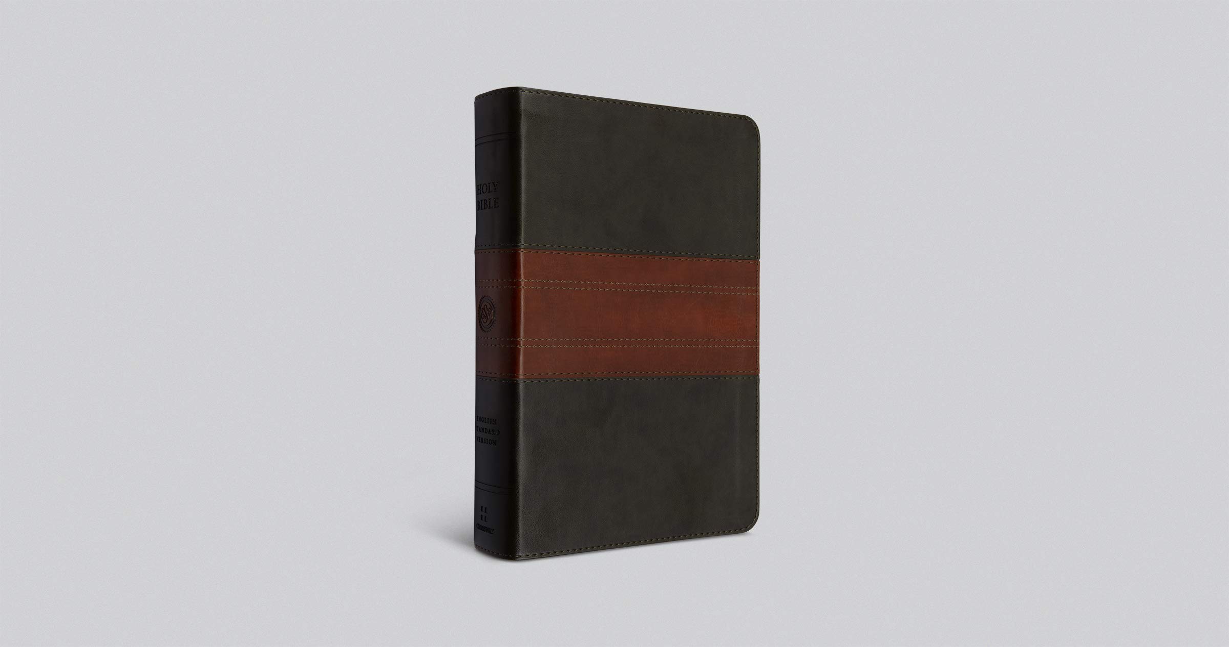 ESV Large Print Personal Size Bible, Red Letter (TruTone, Forest/Tan, Trail Design): Holy Bible, English Standard Version ESV Large Print Personal Size Bible, Red Letter (TruTone, Forest/Tan, Trail Design): Holy Bible, English Standard Version Imitation Leather