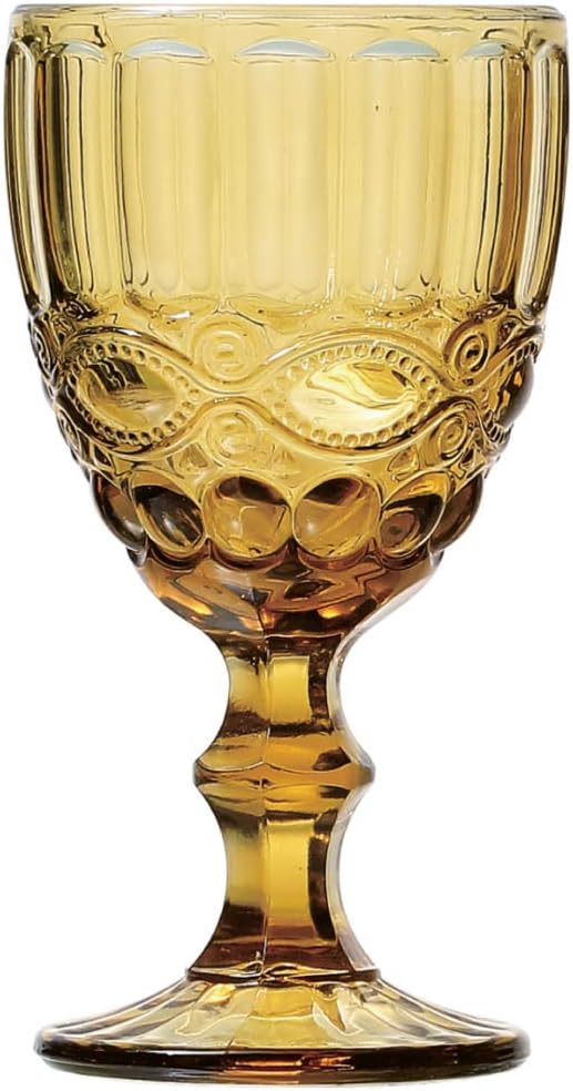 Conjunto de taças para água Libélula Lyor Âmbar 