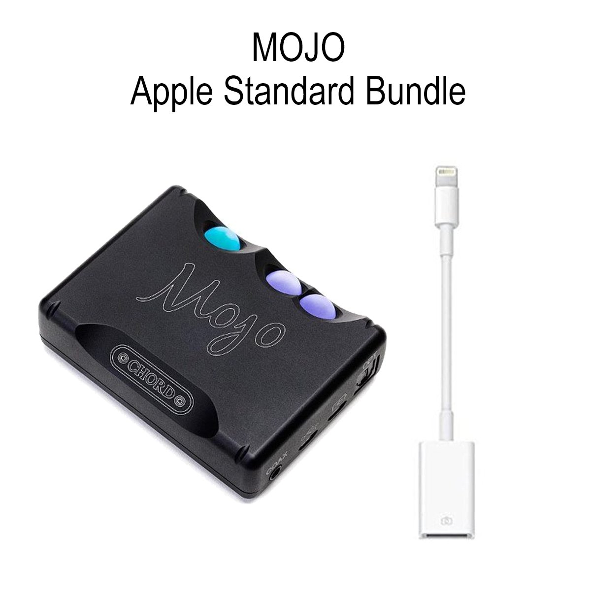 Apple Standard Bundle - CHORD Electronics Mojo, portable DAC/Headphone Amplifier and Apple Lightning to USB Camera Adapter (CCK) by Chord Electronics