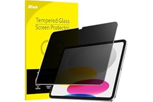 JETech Privacy Screen Protector for iPad (A16) 11th/10th Generation (2025/2022), Anti-Spy Tempered Glass Film