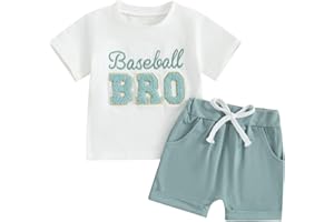 GUREUI Toddler Baby Boy Girl Summer Clothes T-Shirt Top Shorts Infant Newborn Outfit