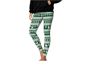 Leggings for Women Cute Reindeer Christmas Yoga Pants Stretchy Tummy Control Xmas Leggings Butt Lifting Soft Tights