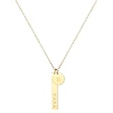 Tavuala MAMA Necklace,Initial Necklace,18K Gold Plated mama necklaces for women