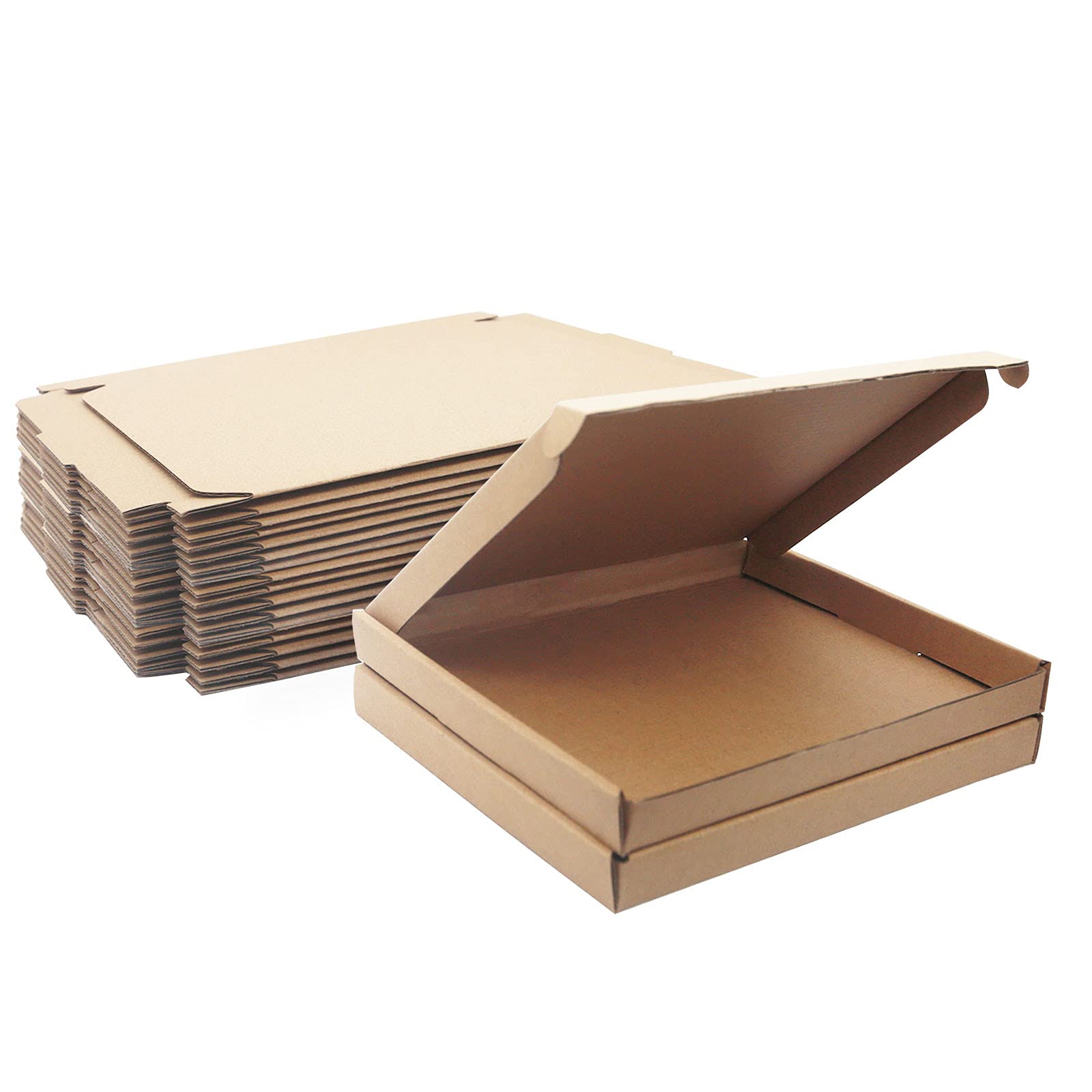C5 A5 Royal Mail Large Letter PIP Boxes, 220x160x20mm Corrugated Cardboard Shipping Boxes, Brown Small Postal Packaging Mailing Boxes for Business, Posting, Storing or Gift (Pack of 10)