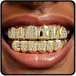 INSYOHO Diamond Grillz for Men Women - Mouth Grills for Teeth Grillz