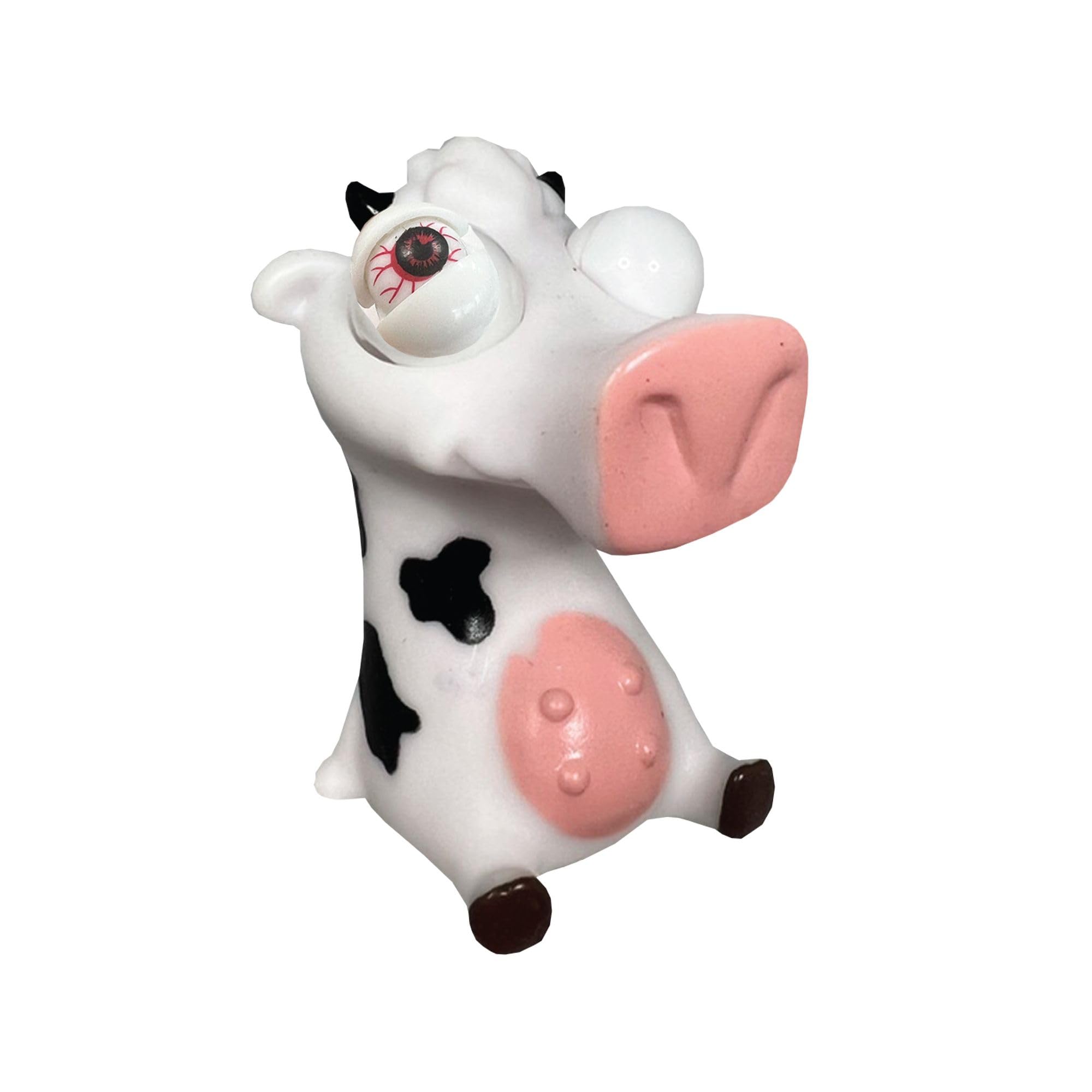 Wild Winkers - Cow from Deluxebase. Squeeze Toy Novelty Cows with Popping Eyes, Squishy Animal Figurine & Anxiety Relief Gadget for Party Favors, Sensory Play & Stress Management — image 1