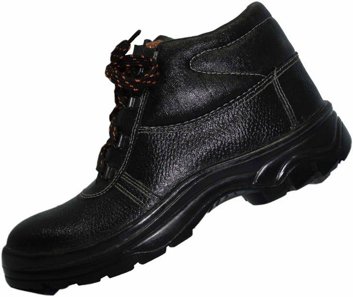 Aktion Safety Genuine Leather Shoes SA-212 - Size 11, Black