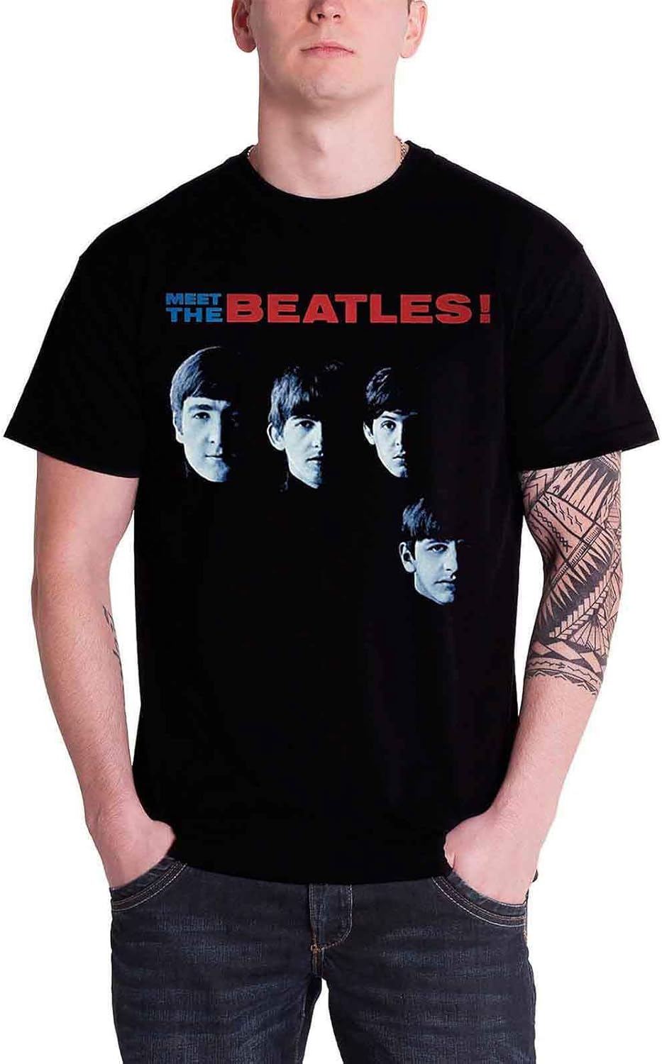 T-shirt Femme Beatles Let It Be Noir Taille L : Le Style Rock Indémodable