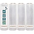 256 Rolls 18" x 1500 Ft Stretch Wrap Heavy Duty, Industrial Strength Shrink Wrap, 55 Gauge High Performance Stretch Film Replaces 80 Gauge Low Films, Clear Hand Stretch Wrap