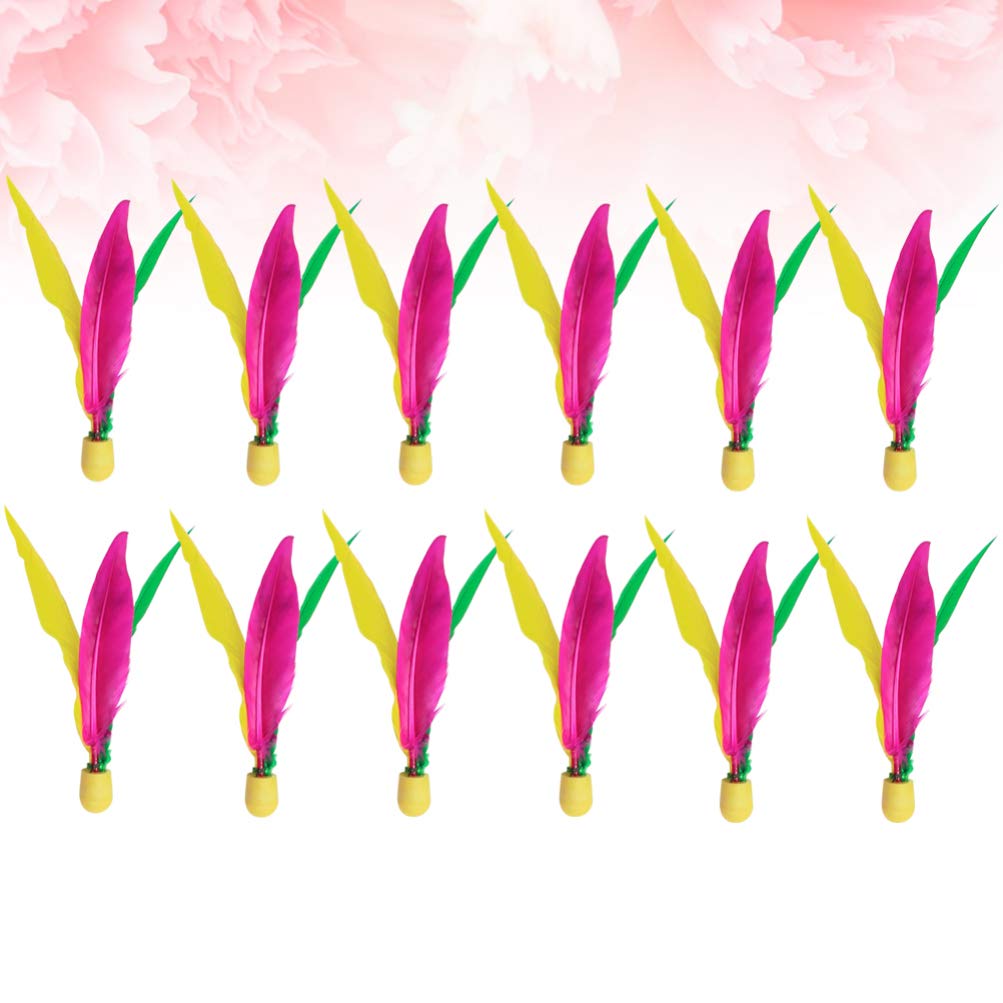 12 Piezas 3 Bolas de Plumas Bolas de Plumas para Niños Volante de