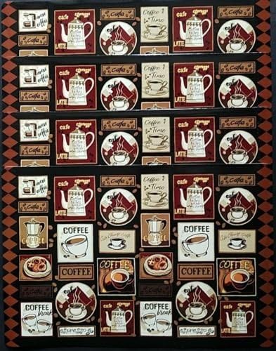 The Pecan Man Dining Linen Coffee Break Theme Everyday Decor Kitchen 4 Placemat