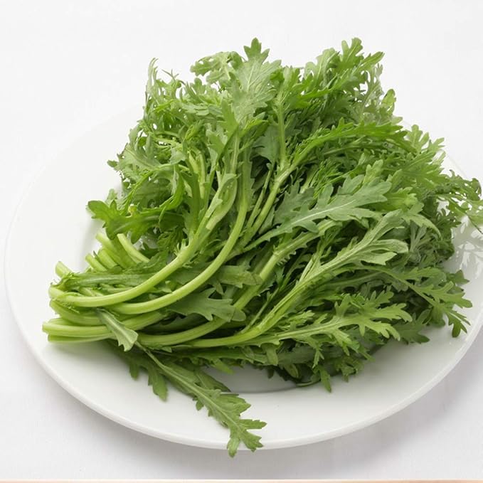 Small Leaf Crown Daisy Emperor Seeds 1000+ Dishes Organic Green Fresh