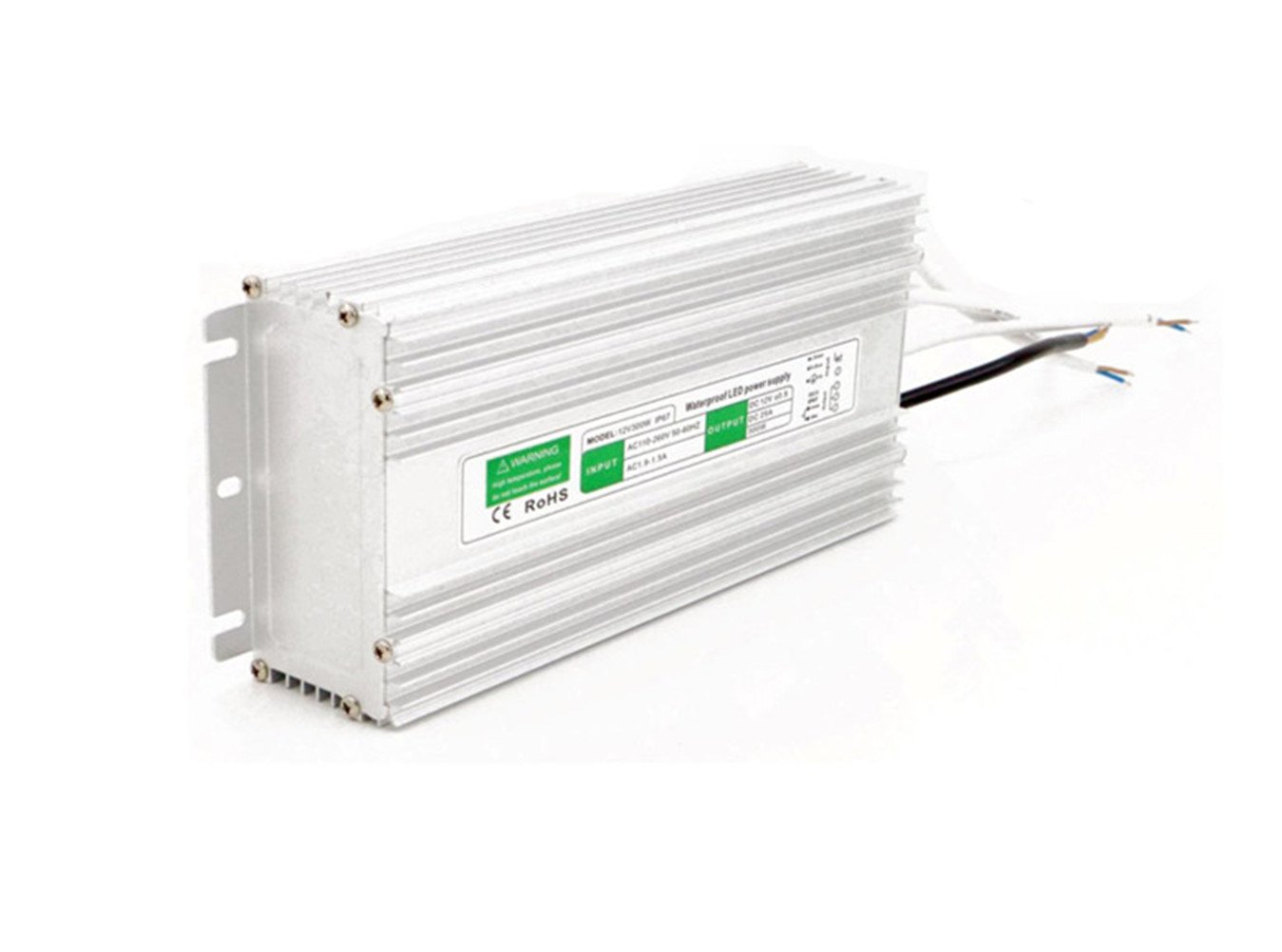 IP67 Waterproof Switching Power Supply Regulated Transformer Short Circuit and Over Current Protection DC12V 0.83A-25A 10W-300W Shortage Protection Overload Protection Over Voltage Protection.