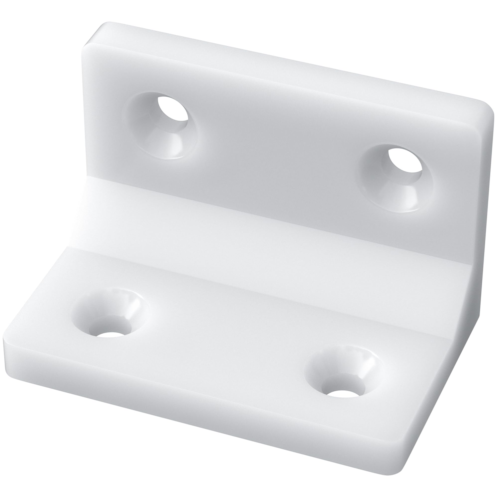40 PCS Right Angle Brackets Plastic Corner Brackets for Furniture