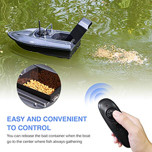 Explopur Bateau À Appâts De Pêche – Télécommande Sans Fil Chargeur De Pêche Smart Appâts Bateau De Pêche Jouet Rc Bateau…