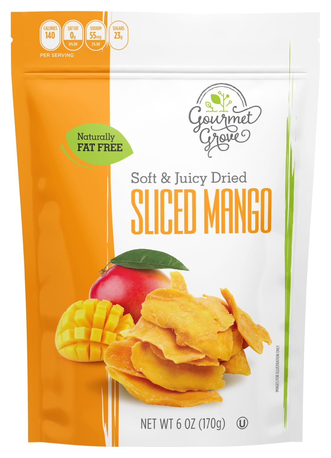 Gourmet Grove - Natural Dried Mango Slices 6 OZ