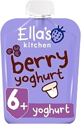 Ella's Kitchen Berry Greek Yoghurt 90g Pouch Organic Baby Snack view 5