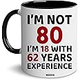 WHIDOBE 80th Birthday Gifts for Women, Men, Dad, Mom - 1944 Birthday Gifts for Women, 80 Years Old Birthday Gifts Coffee Mug for Wife, Friend, Sister, Her, Brother, Colleague, Coworker, Christmas
