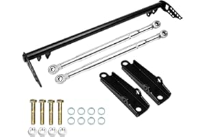 YIUIY Front Traction Control Tie Bar Brace Set Compatible with Honda Civic Del Sol EK EG EH EJ EM 1992-2000 & Acura Integra DC 1994-2001