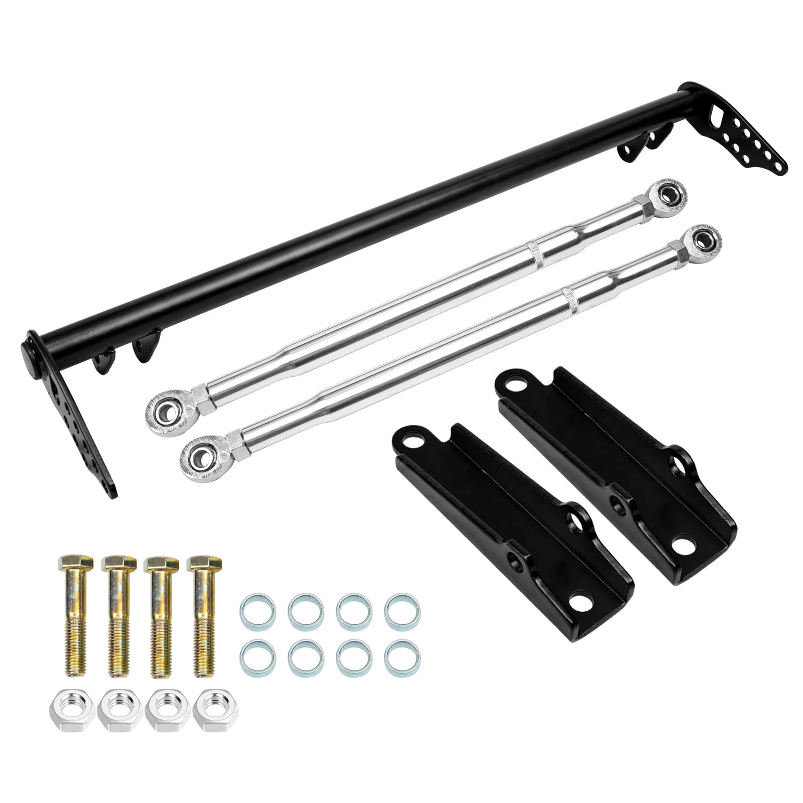 Photo 1 of **NOTE: SCREWS AND WASHERS ARE MISSING**    YIUIY Front Traction Control Tie Bar Brace Set Compatible with Honda Civic Del Sol EK EG EH EJ EM 1992-2000 & Acura Integra DC 1994-2001