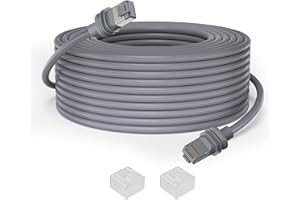 Arkare Starlink Cable Gen 3 150FT/46M Replacement Standard Starlink Cable V3 Waterproof Extension Cable for Starlink Rectangular Satellite Gen 3 Starlink Ethernet Cable V3 Weatherproof Outdoor Gray