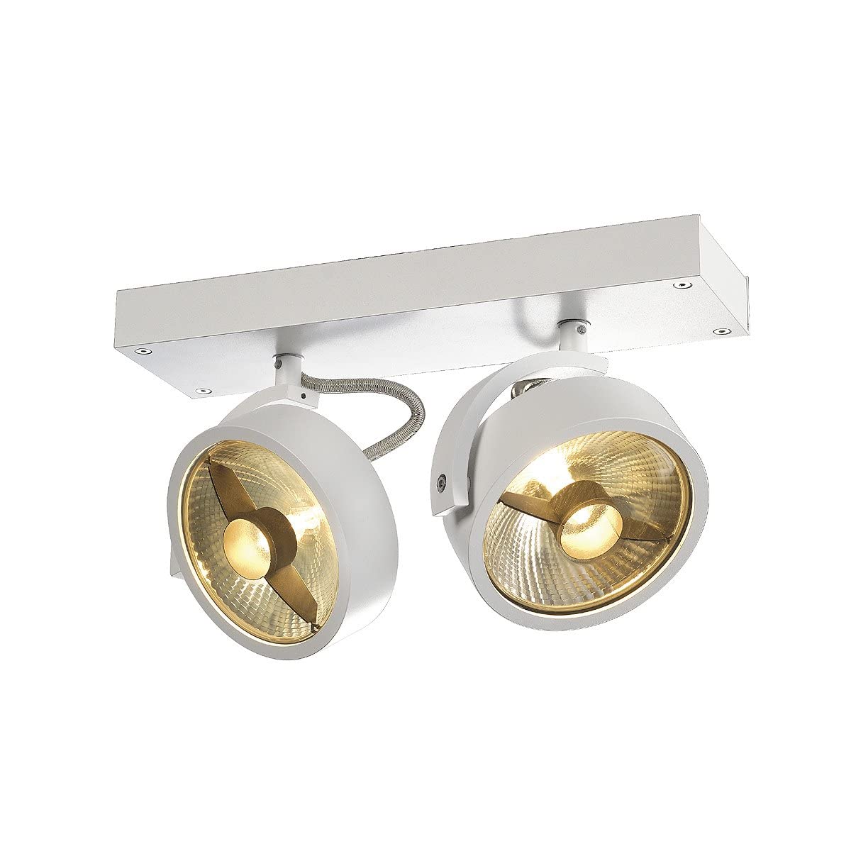 SLV Surface-Mounted Wall and Ceiling Light KALU/Internal Ceiling and Wall Illumination, Surface-Mounted Light, Wall-Mounted Light, Ceiling spot / GU10 75W White