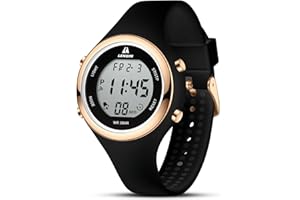 LN LENQIN Womens Watch Ladies Watches Watches for Women Waterproof Digital Sport Chronograph Silicone Wrist Watch with Light/