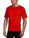 Kanu Surf Men's Standard Short Sleeve UPF 50 Swim Rash Guard Sun Shirt (Regular & Extended Sizes), Red, X-Large