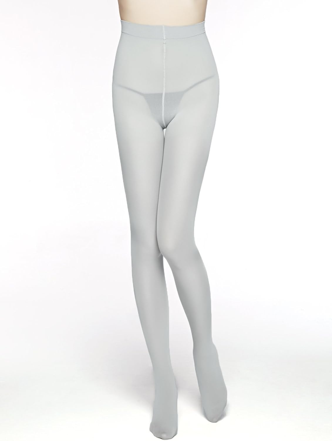 Women's 80 Den Microfiber Soft Opaque Tights (White): Clothing