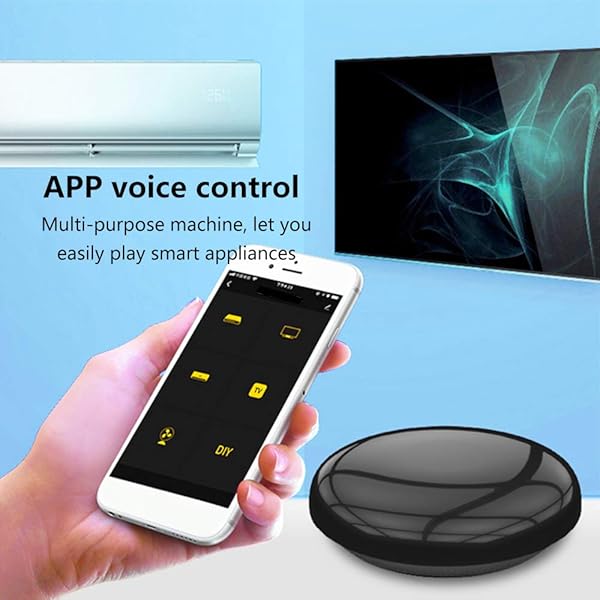 Funien Controles remotos Wi Fi Smart IR Controller App y Control de Voz Compatible con Alexa y Google Home All in One Control Remoto Universal por Infrarrojos para Dispositivos domsticos TV Aire
