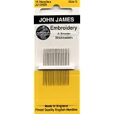 Colonial Needle John James Embroidery/Crewel Needles, Size 9