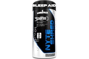LMNITRIX NyteShred - Natural Night time Sleep Aid Supplement & PM Fat Burner Pills for Men & Women - Sleep Better, Recover Faster and Burn Fat - Guaranteed Results - 60 Capsules
