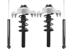 Unity Automotive 4-11098-257050-001 Front and Rear Replacement Complete Strut Assembly Shock Kit Fits 2009-2016 Audi A4 & Audi A4 Quattro