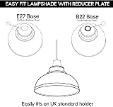 LEDSone Retro Green Metal Ceiling Lampshade 29cm Easy Fit Pendant Light view 7