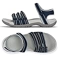 Viakix Hiking Sandals Women – Comfortable Stylish Athletic Sport Sandal for Walking Active Outdoors Water Wide Widths