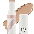 No7 Stay Perfect Foundation Stick - Long-Wear Cream Foundation with Medium, Buildable Coverage - Enriched with Squalene for a Hydrating, Non-Drying & Dewy Finish - Warm Ivory (10g)