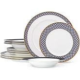 Noritake Blueshire 12-Piece Dinnerware Set, Service for 4