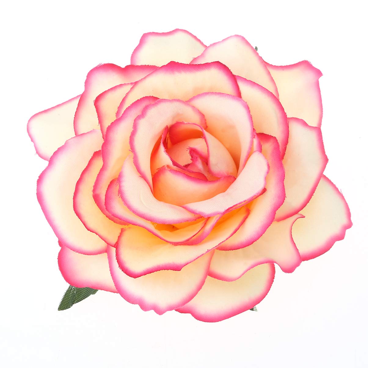 Uonlytech Rose Flower Hair Clip Comb Rose Flower Brooch 2 in 1 Artificial Big Wedding Fabric Flowers for Women Girl Bridal Party (Antique Color)