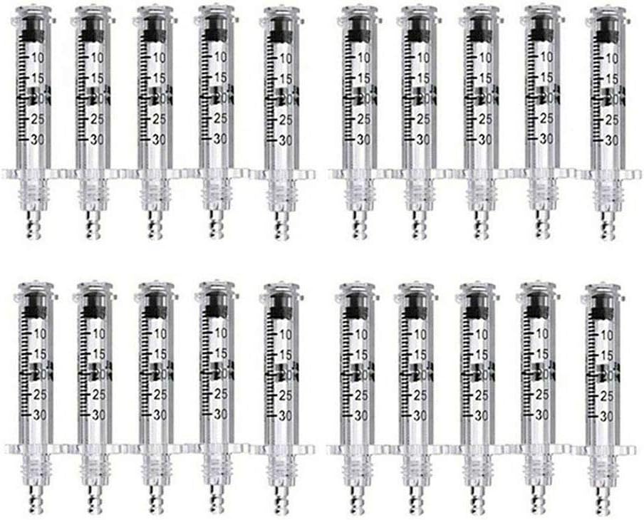 Ampoule Head Hylauronic Acid Injection - 20pcs Ampoule Head for Hyaluron Pen Wrinkle Removal High Pressure Hyaluronic Density Atomizer