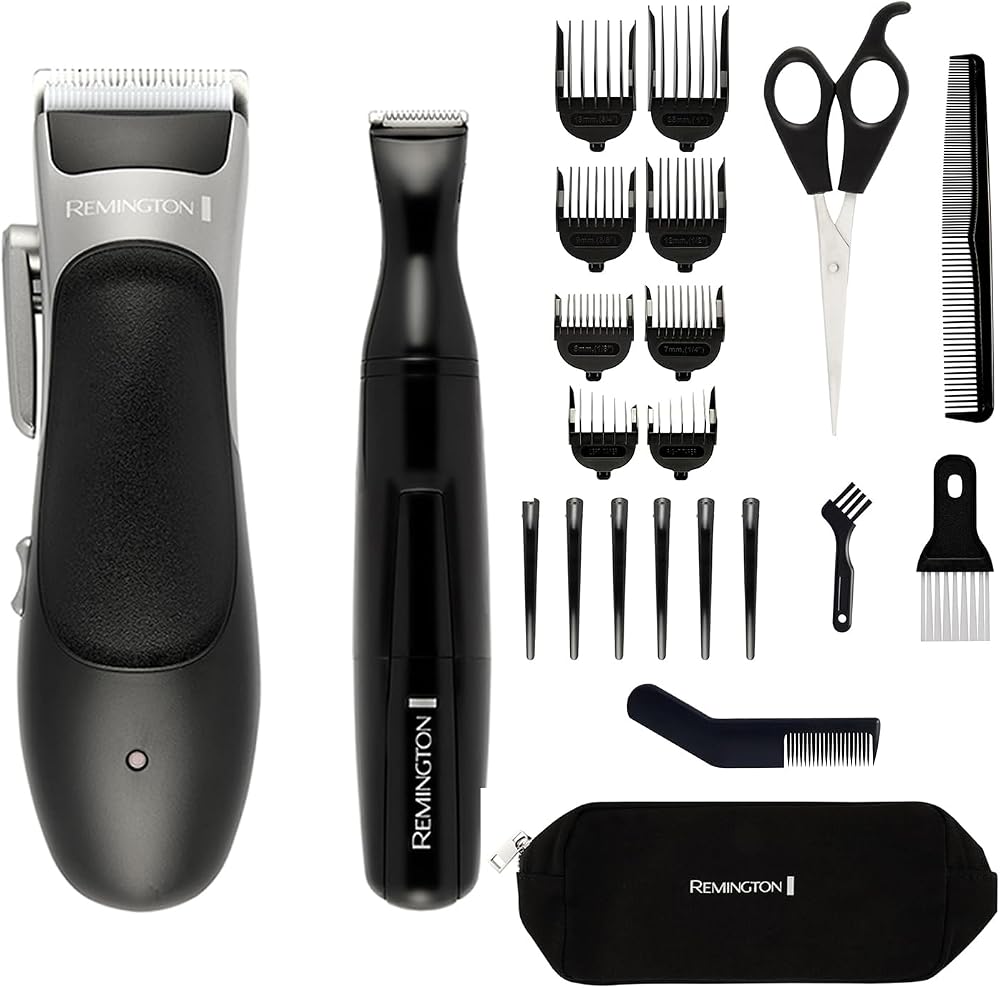 Remington HC367 Hair Clipper and Detailing Trimmer 25 Piece Kit