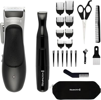 Remington HC367 Hair Clipper and Detailing Trimmer 25 Piece Kit