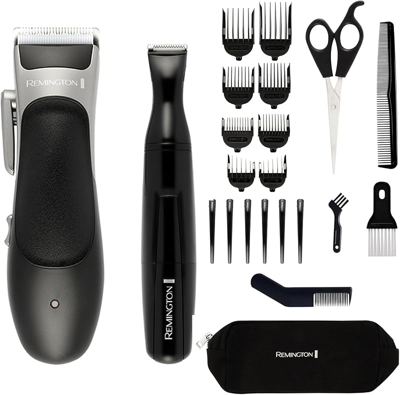 Remington HC367 Hair Clipper and Detailing Trimmer 25 Piece Kit