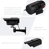 TOROTON Bullet Dummy Security Camera Solar Powered 4 Pack LED Flashing view 8